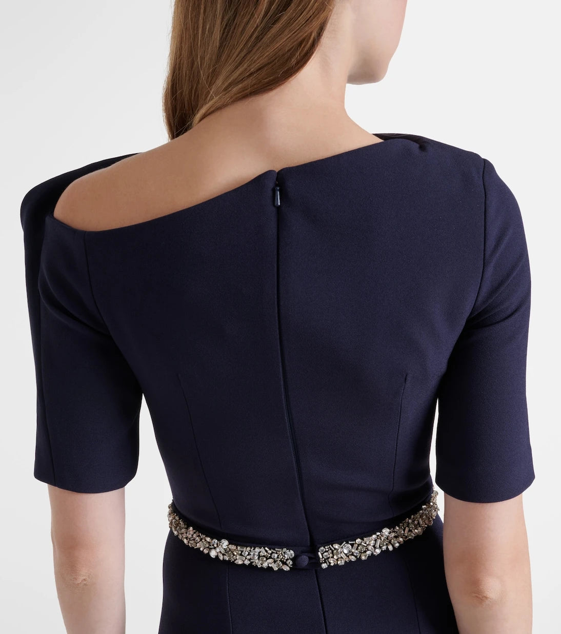 Safiyaa - Stephanie embellished draped crêpe gown