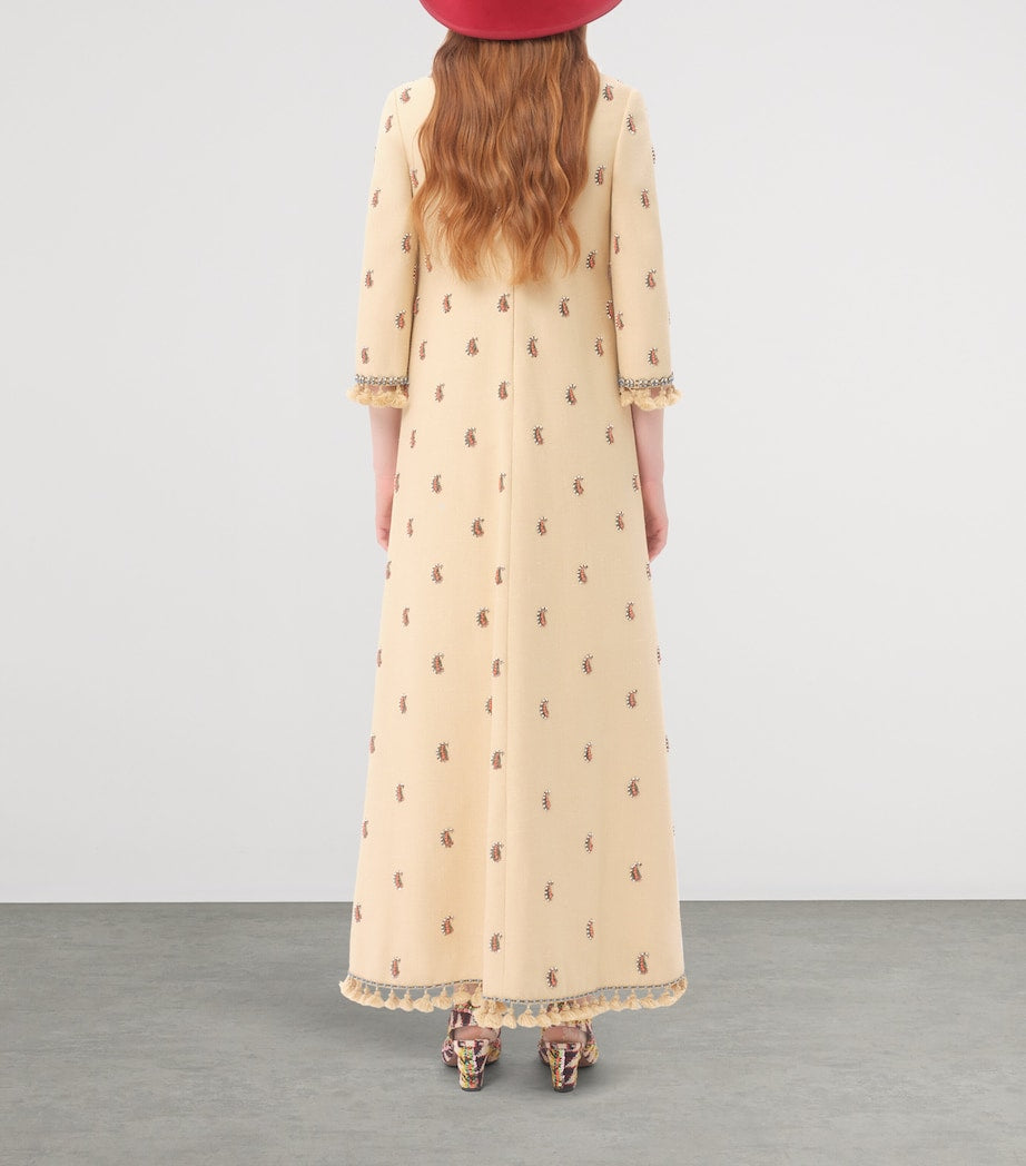 Valentino Nude Embellished Maxi Dress