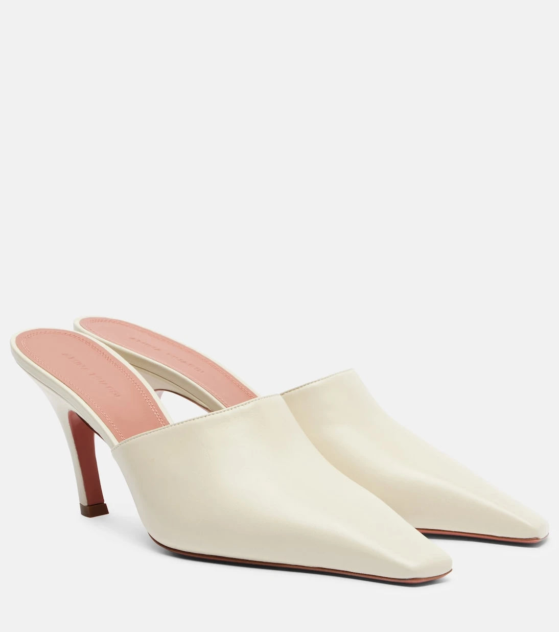Amina Muaddi - Jamie 80 leather mules