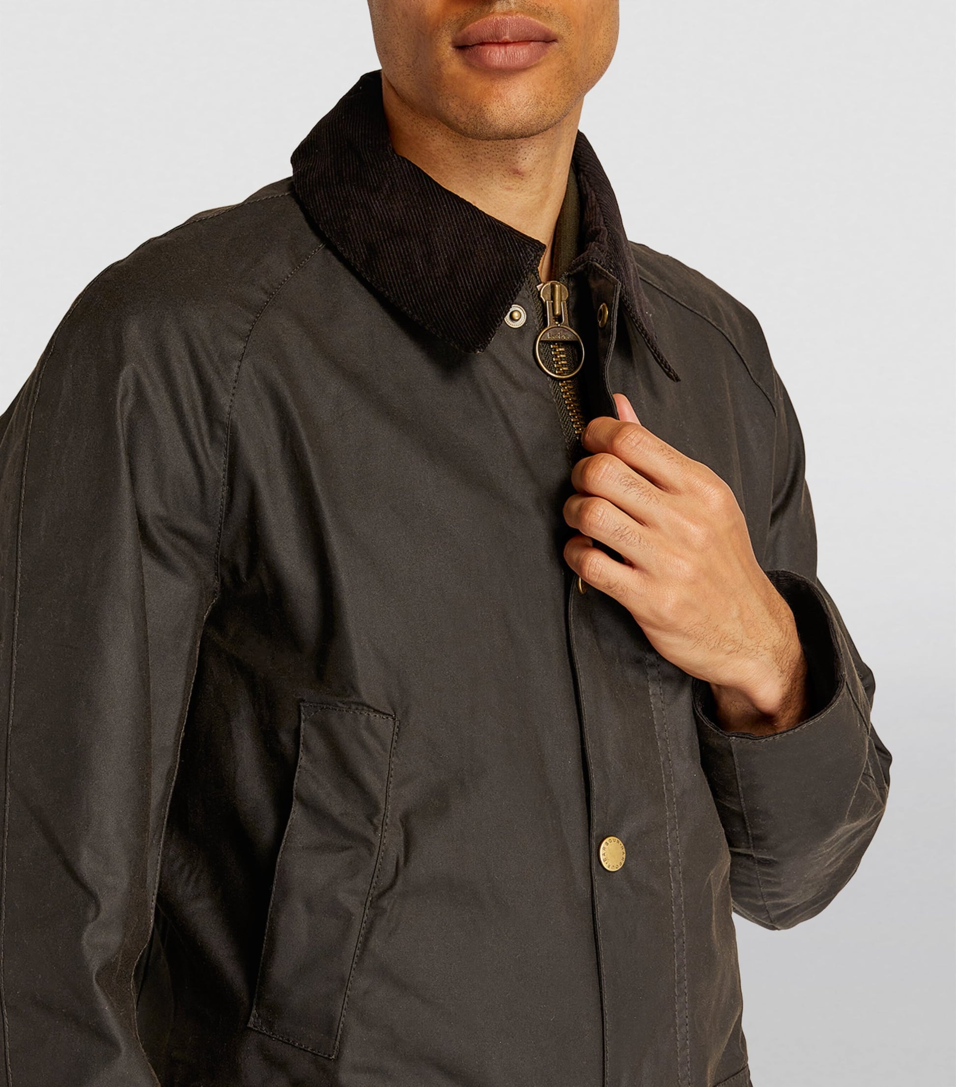 Barbour Green Waxed Ashby Jacket
