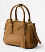 Prada Brown Mini Leather Galleria Top-Handle Bag