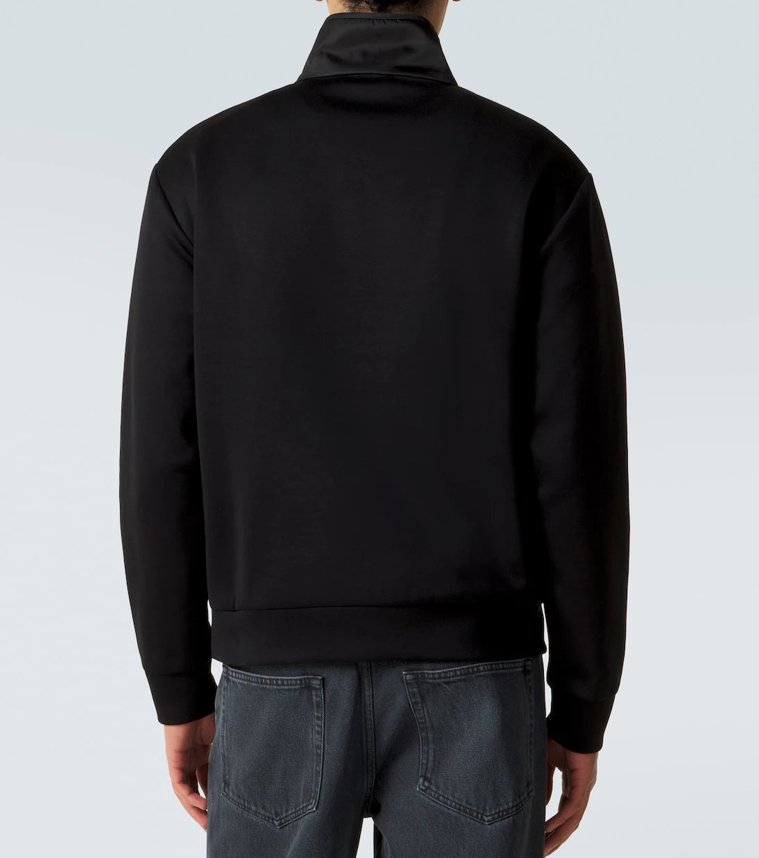 Prada - Cotton-blend fleece half-zip sweatshirt