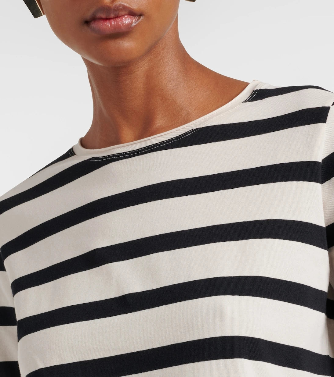 'S Max Mara - Divina striped cotton-blend jersey T-shirt