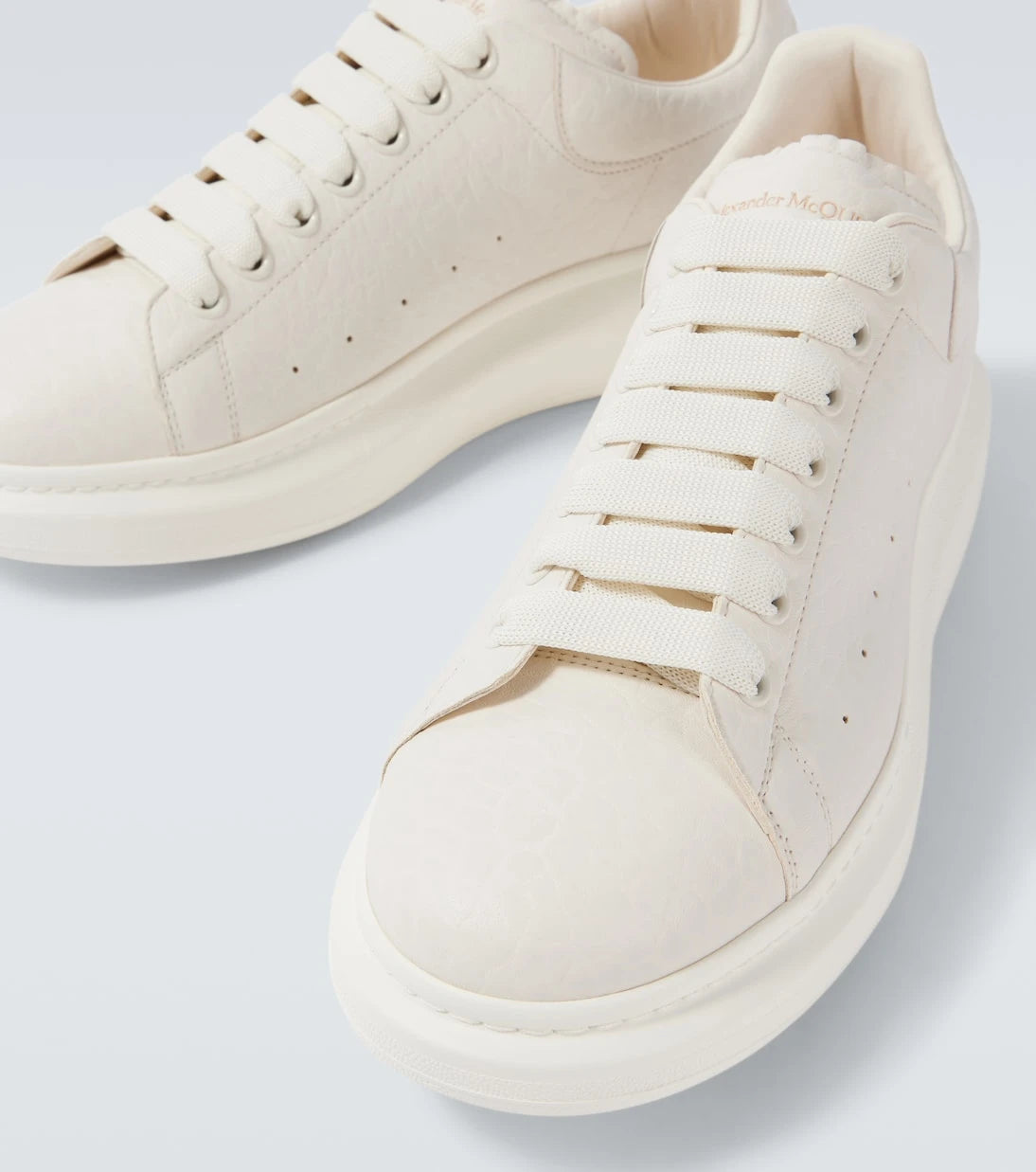 McQueen - Oversized leather sneakers