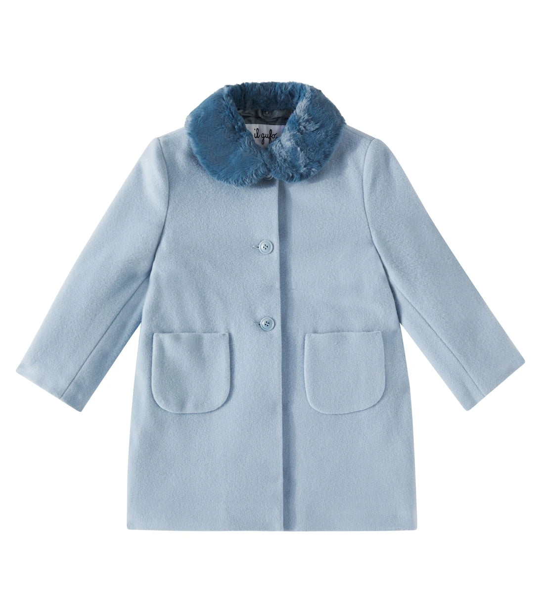 Il Gufo - Faux fur-trimmed wool-blend coat