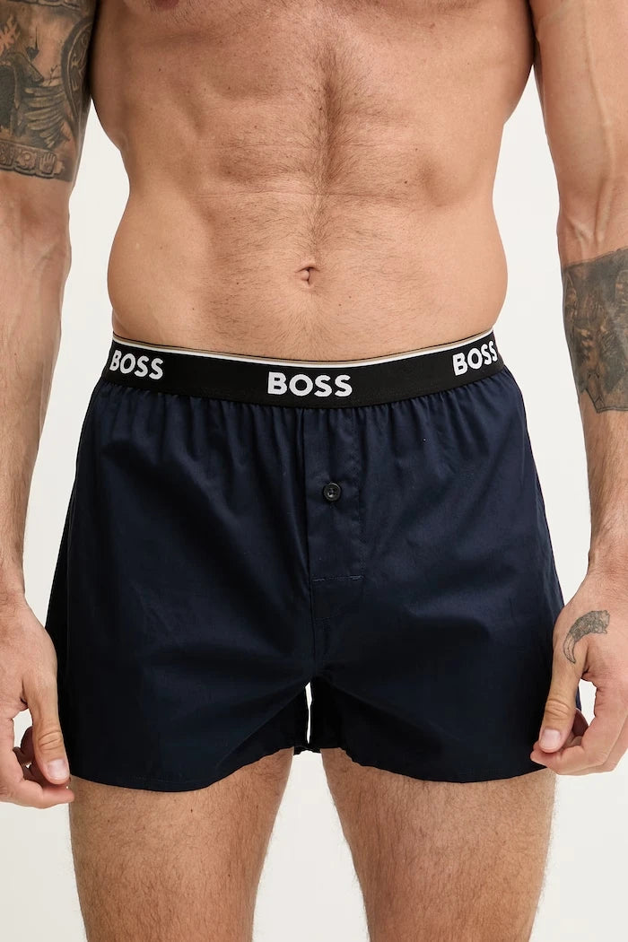 BOSS боксерки мъжки от памук 2P Boxer Shorts EW 2 броя