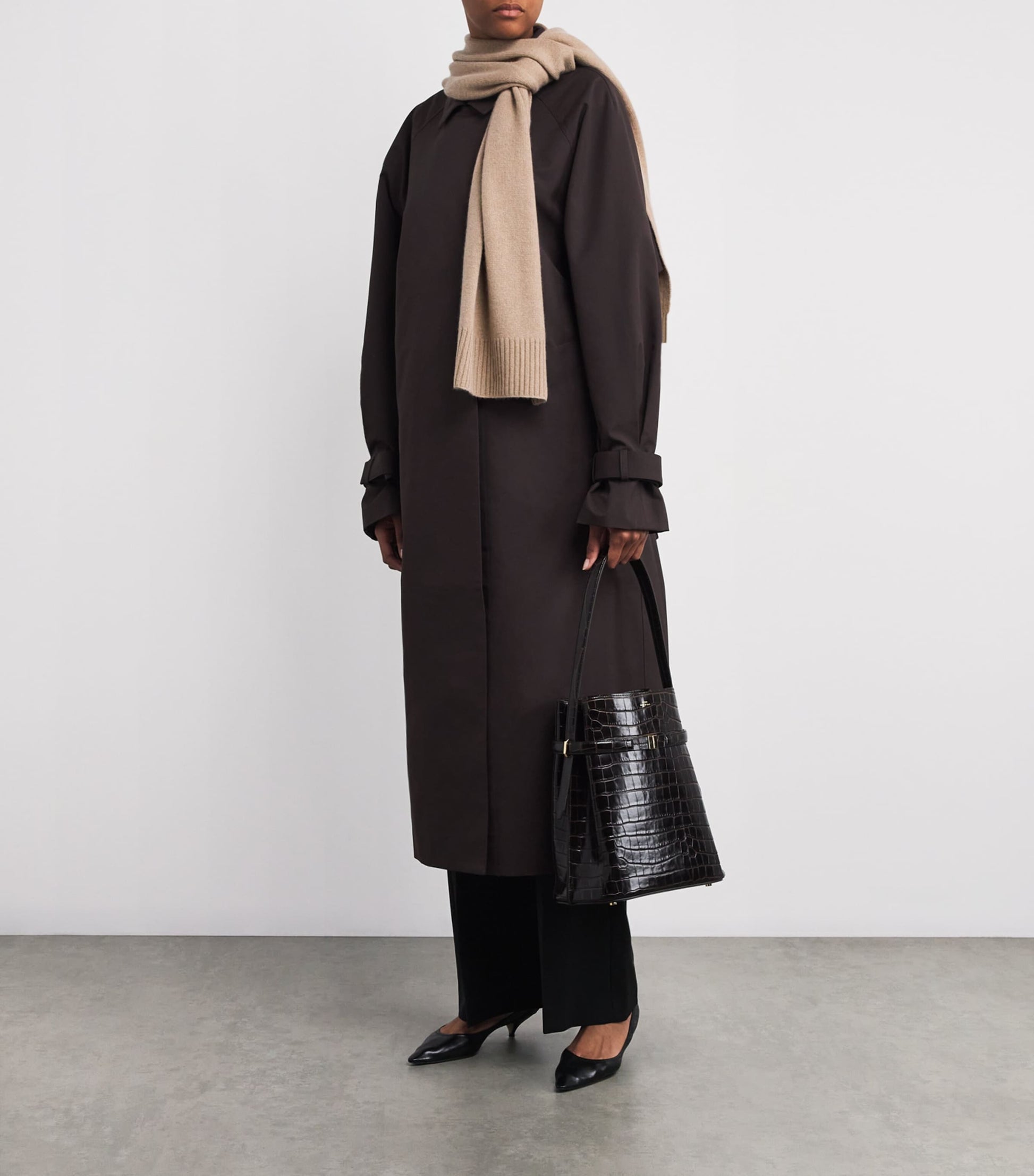 Neutral Cashmere Scarf