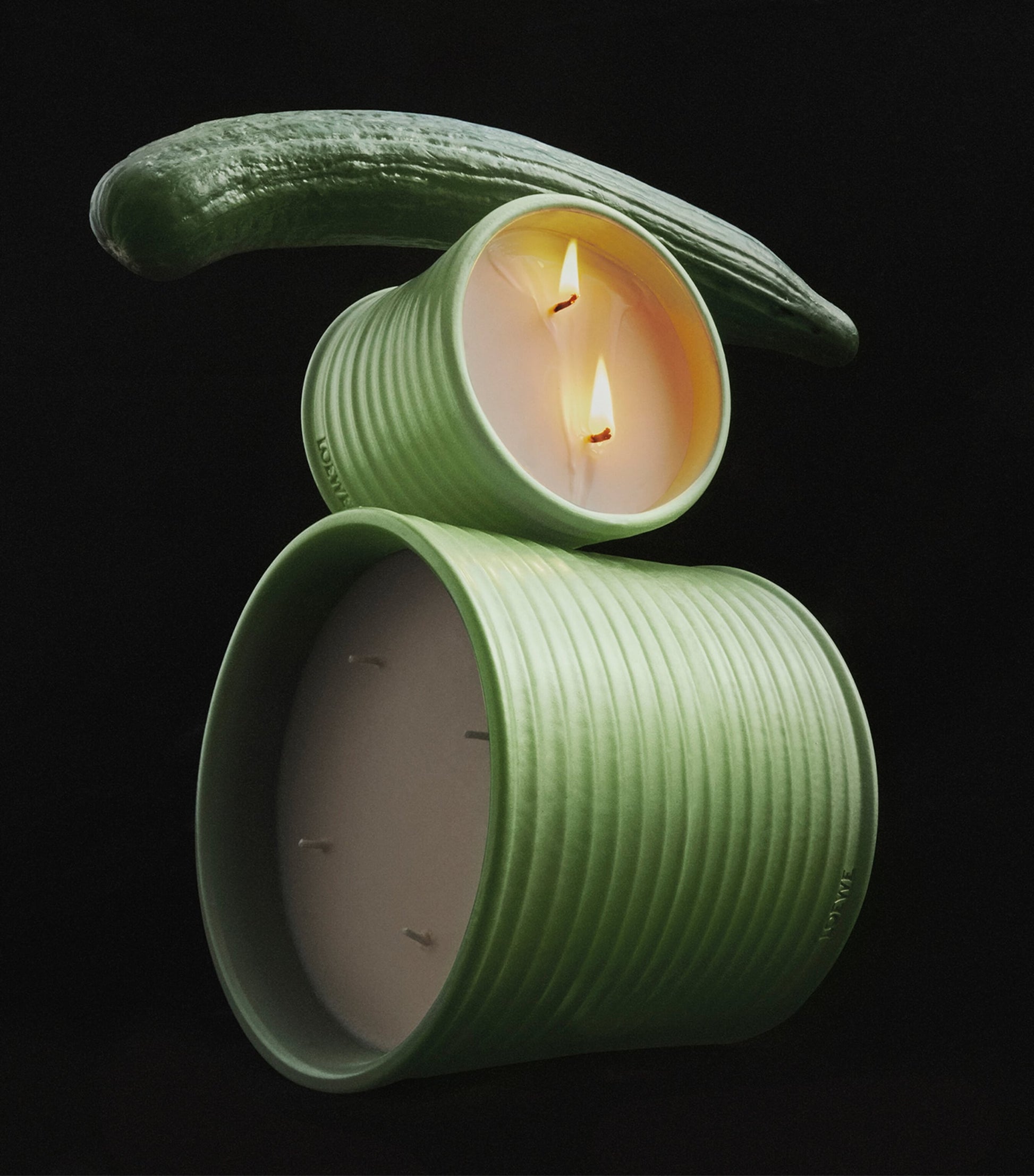 Large Cucumber Scented Candle