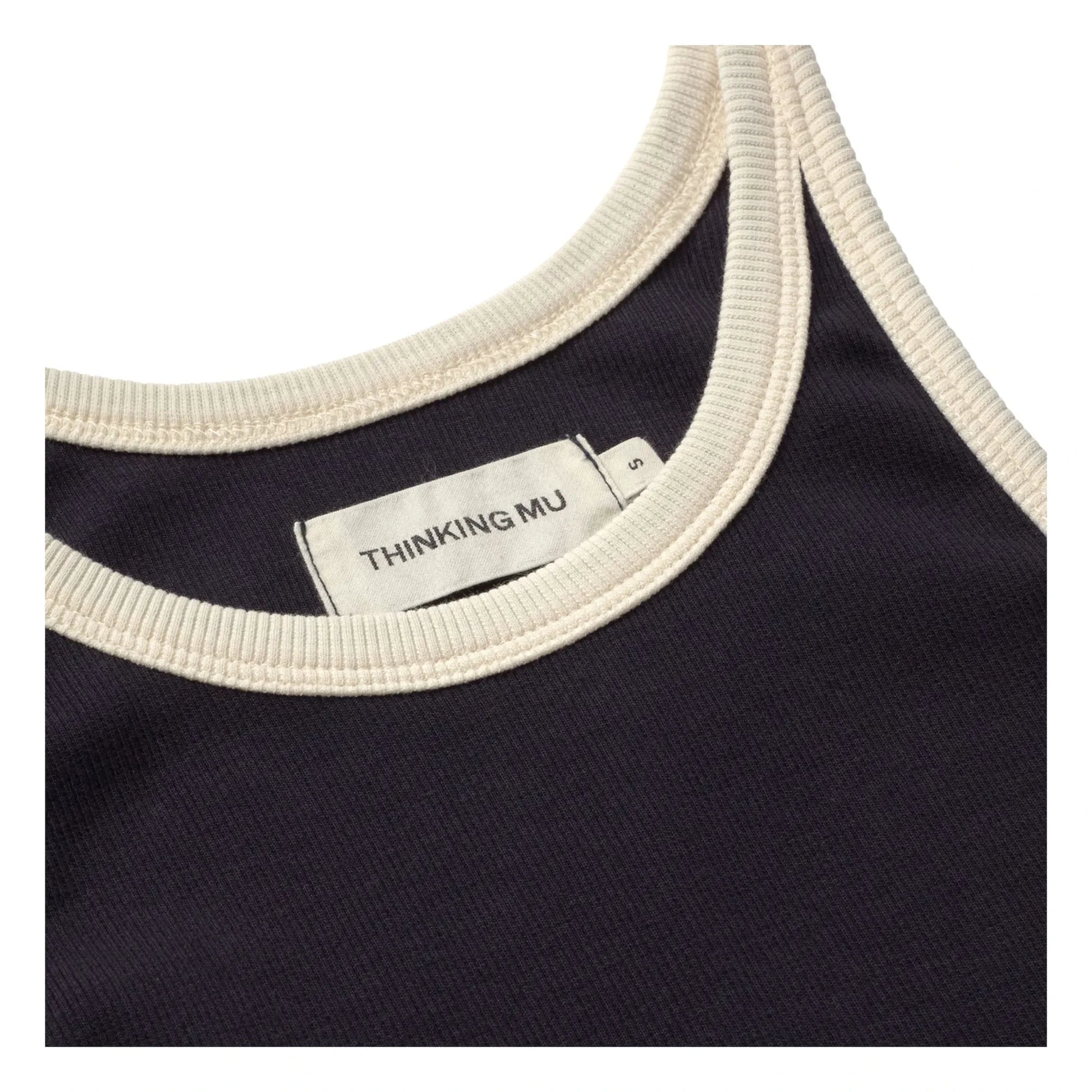 Thinking Mu - Harriet Organic Cotton Top | Navy blue