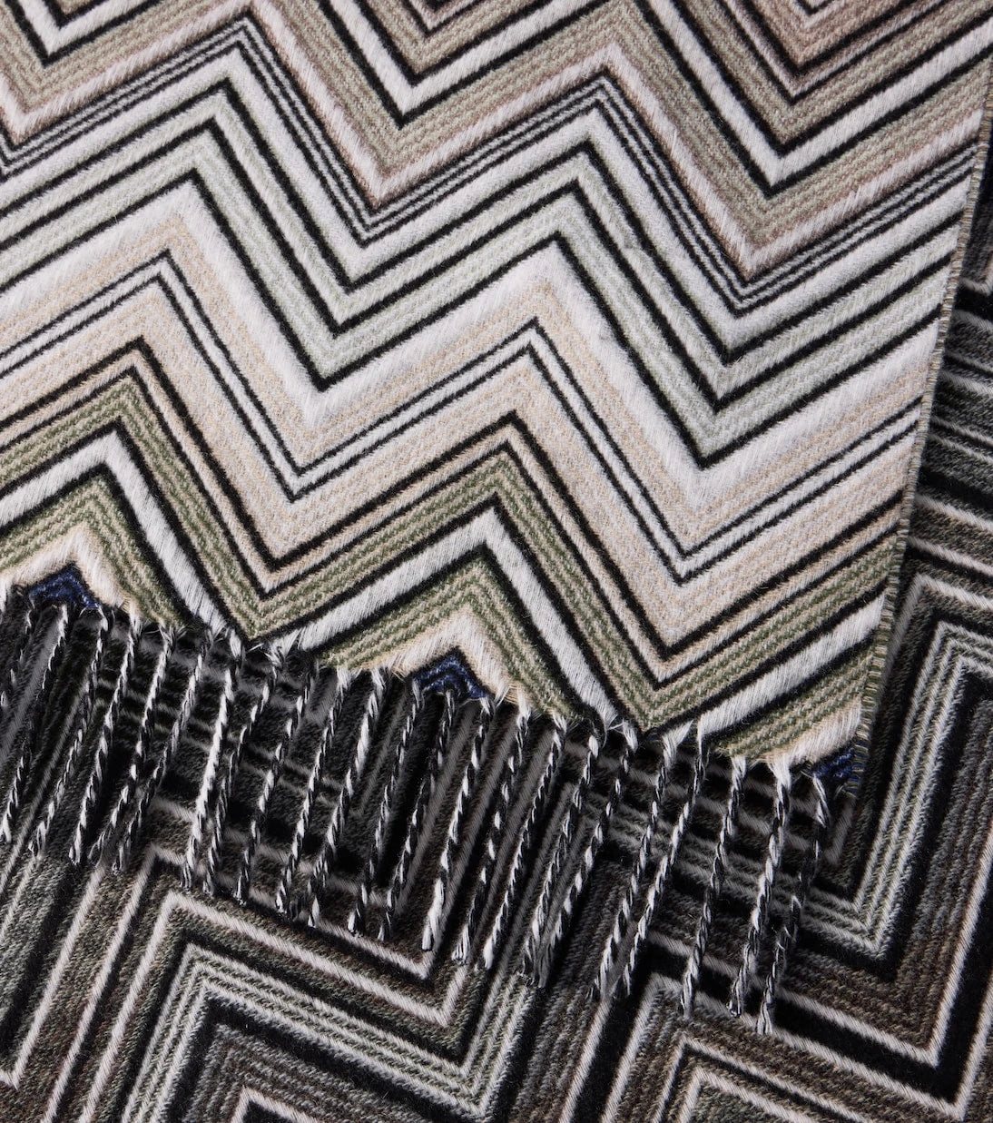 Missoni - Perseo Zigzag wool and cashmere throw