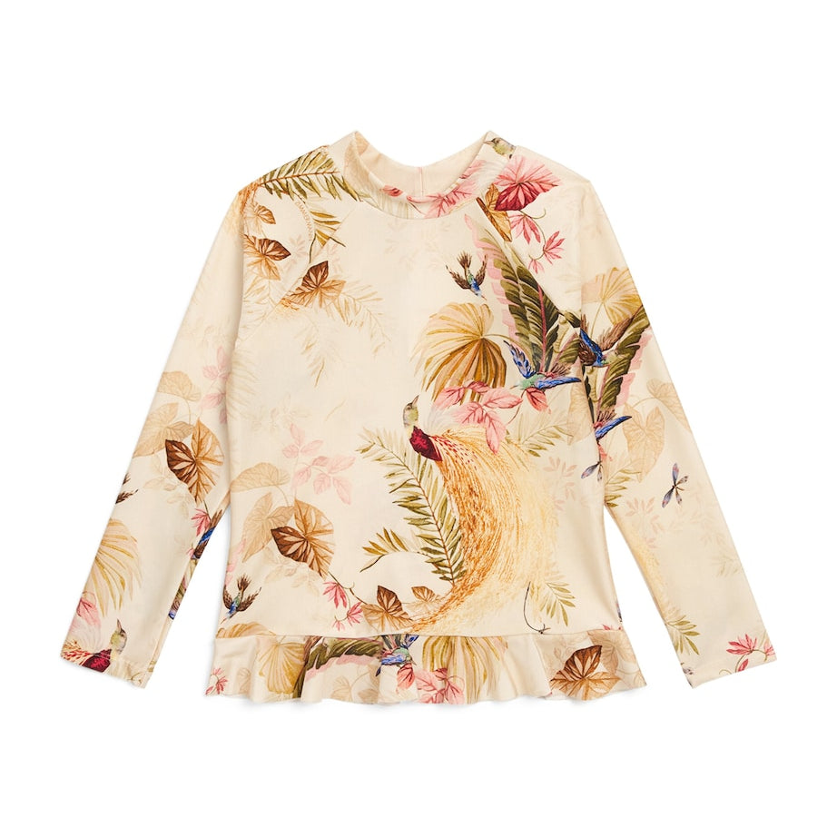 Zimmermann Kids Rhiannon Frill Rashie Top (2-12 Years)