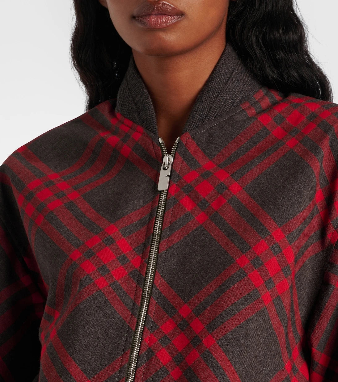 Burberry - Burberry Check bomber jacket