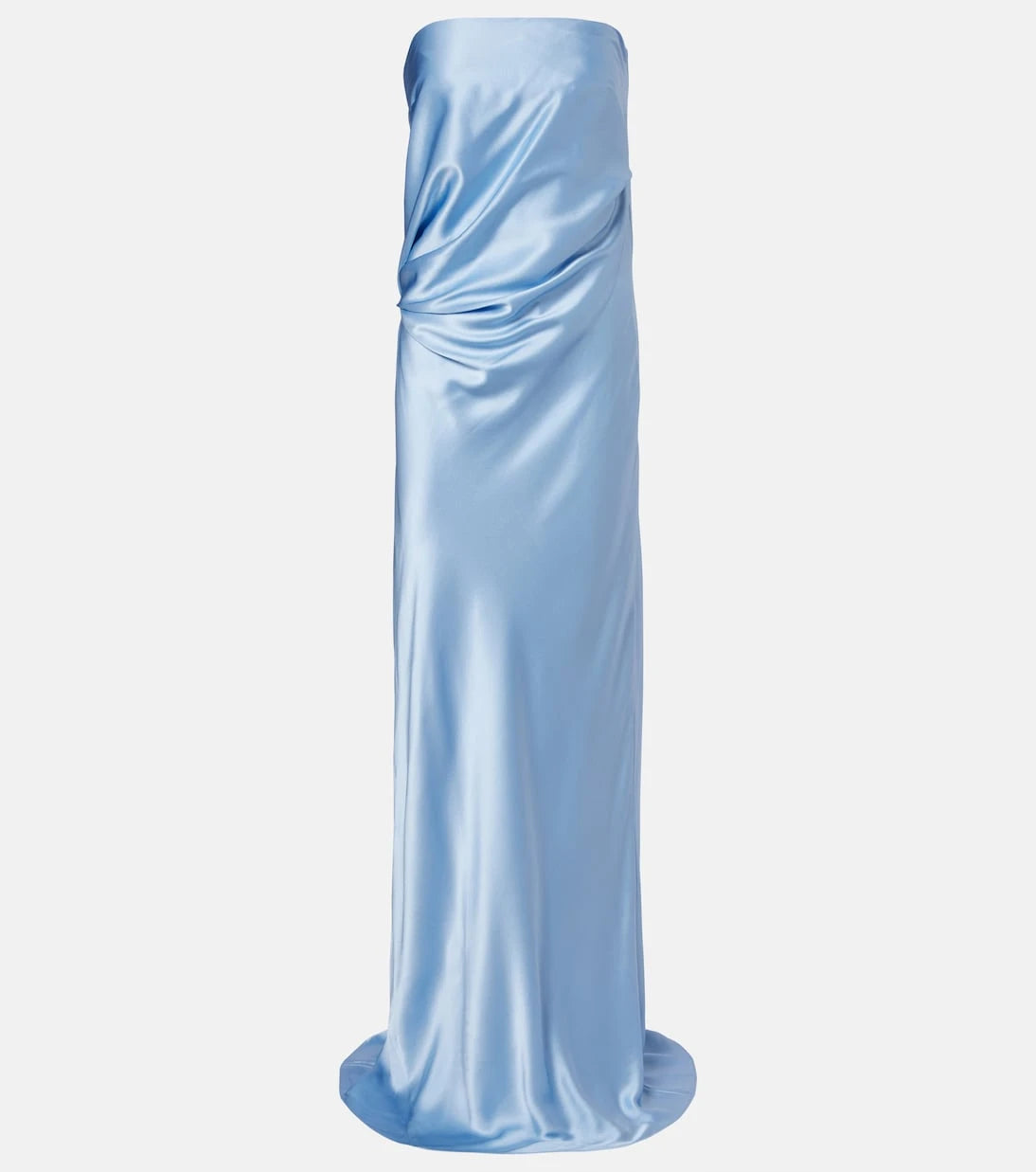The Sei - Draped silk charmeuse bustier gown