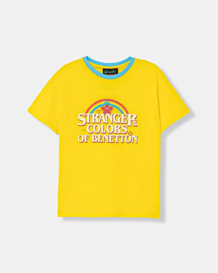United Colors of Benetton çocuk pamuklu tişört