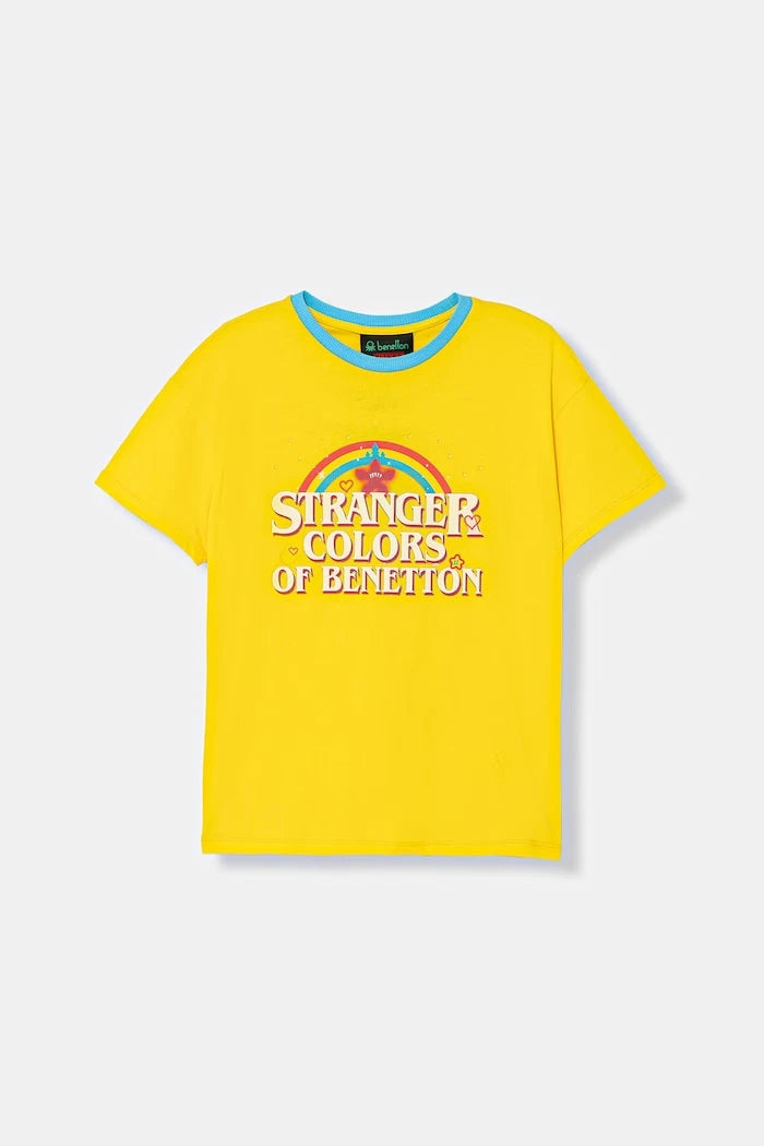 United Colors of Benetton çocuk pamuklu tişört