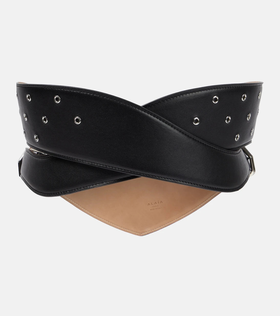 Alaïa - Perforated leather belt