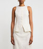 Faithfull the Brand White Linen Seema Top