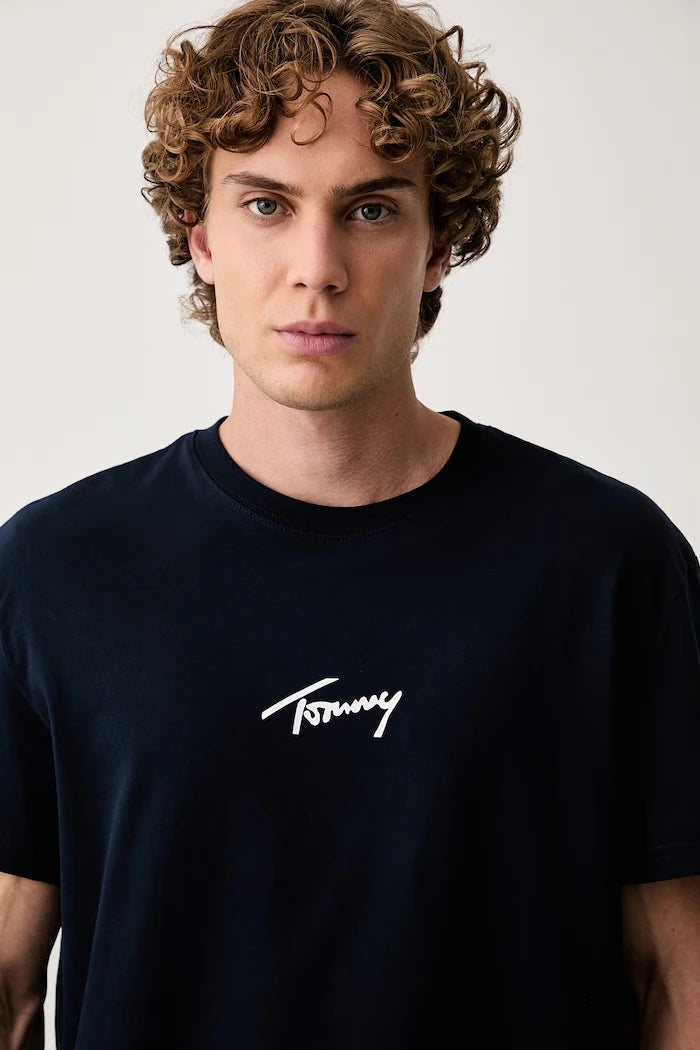 Tommy Jeans erkek pamuklu tişört