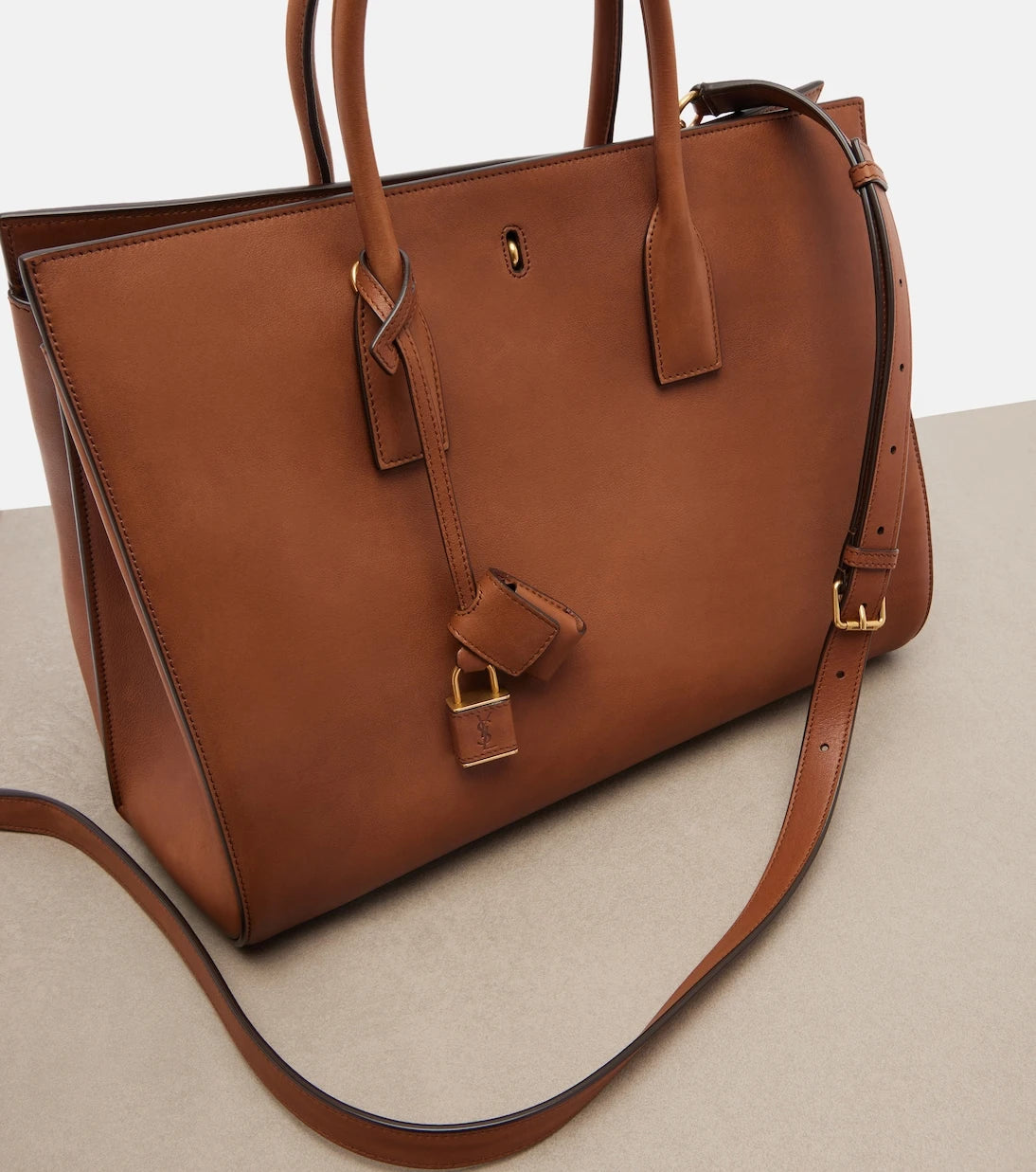 Saint Laurent - Sac De Jour Large leather tote bag