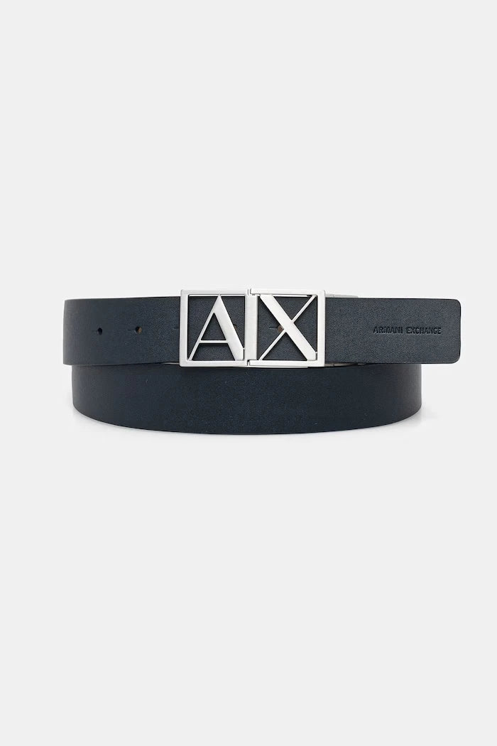 Armani Exchange двустранен колан мъжки от кожа