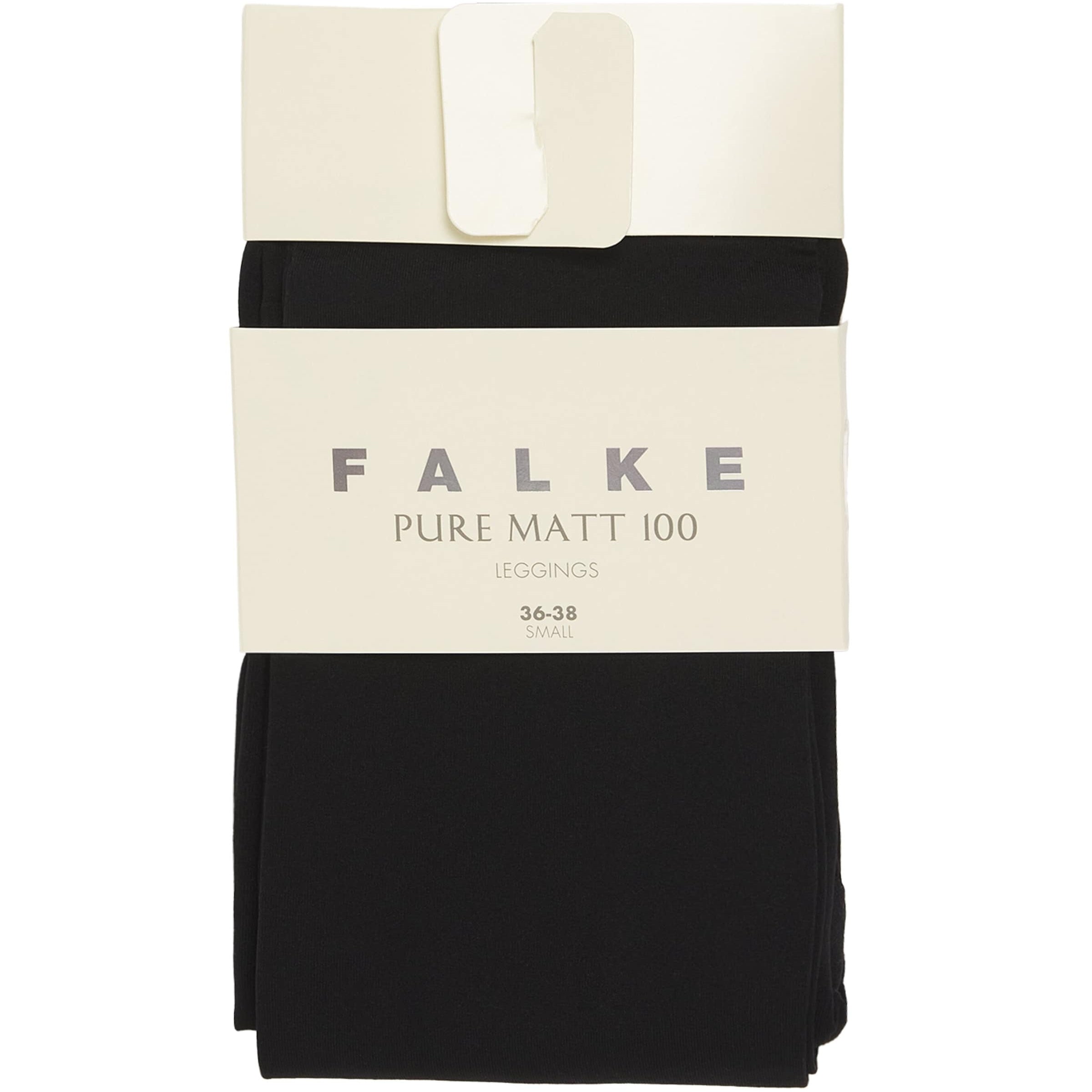 Falke Black Pure Matte 100 Leggings