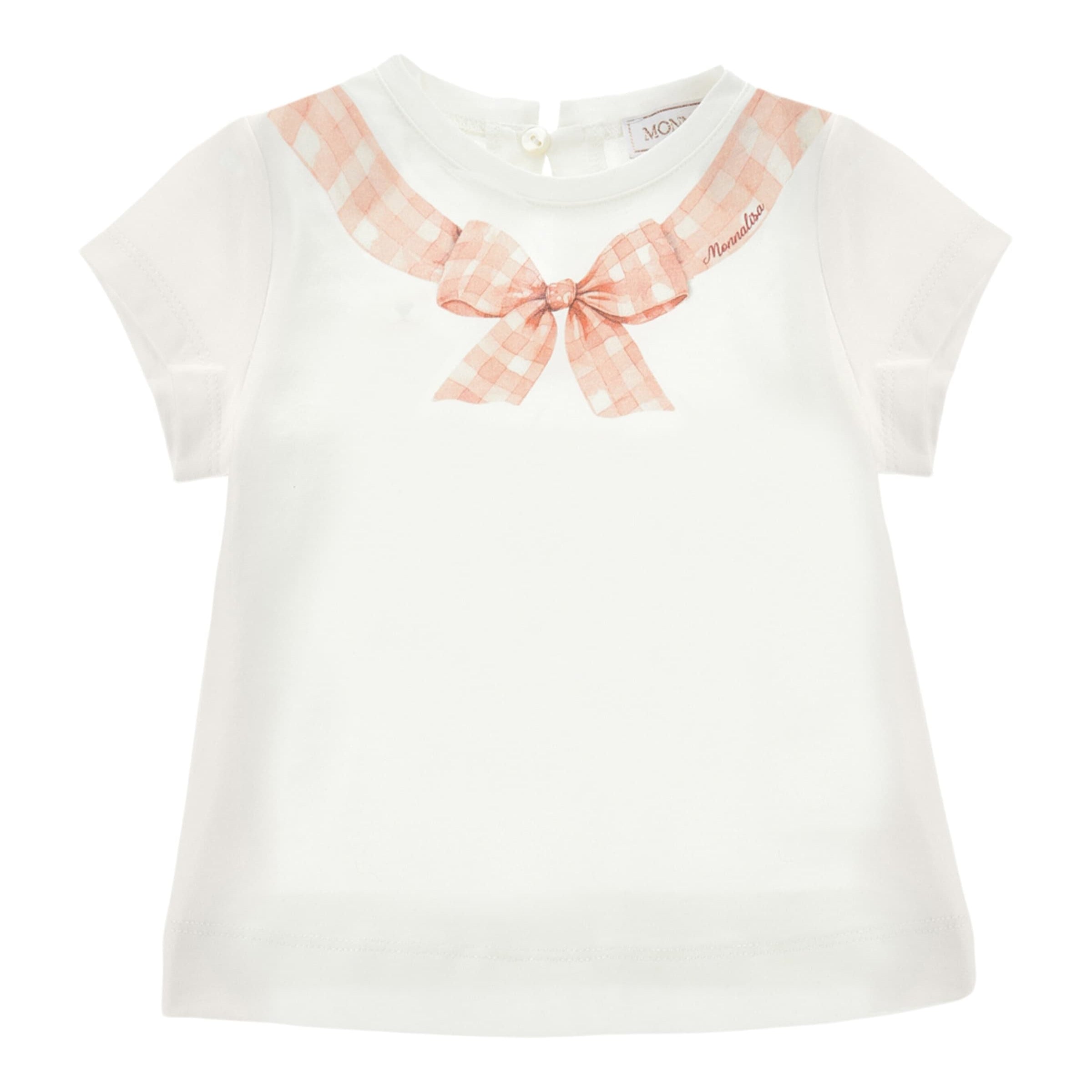 Cotton Bow Print T-Shirt (6-36 Months)