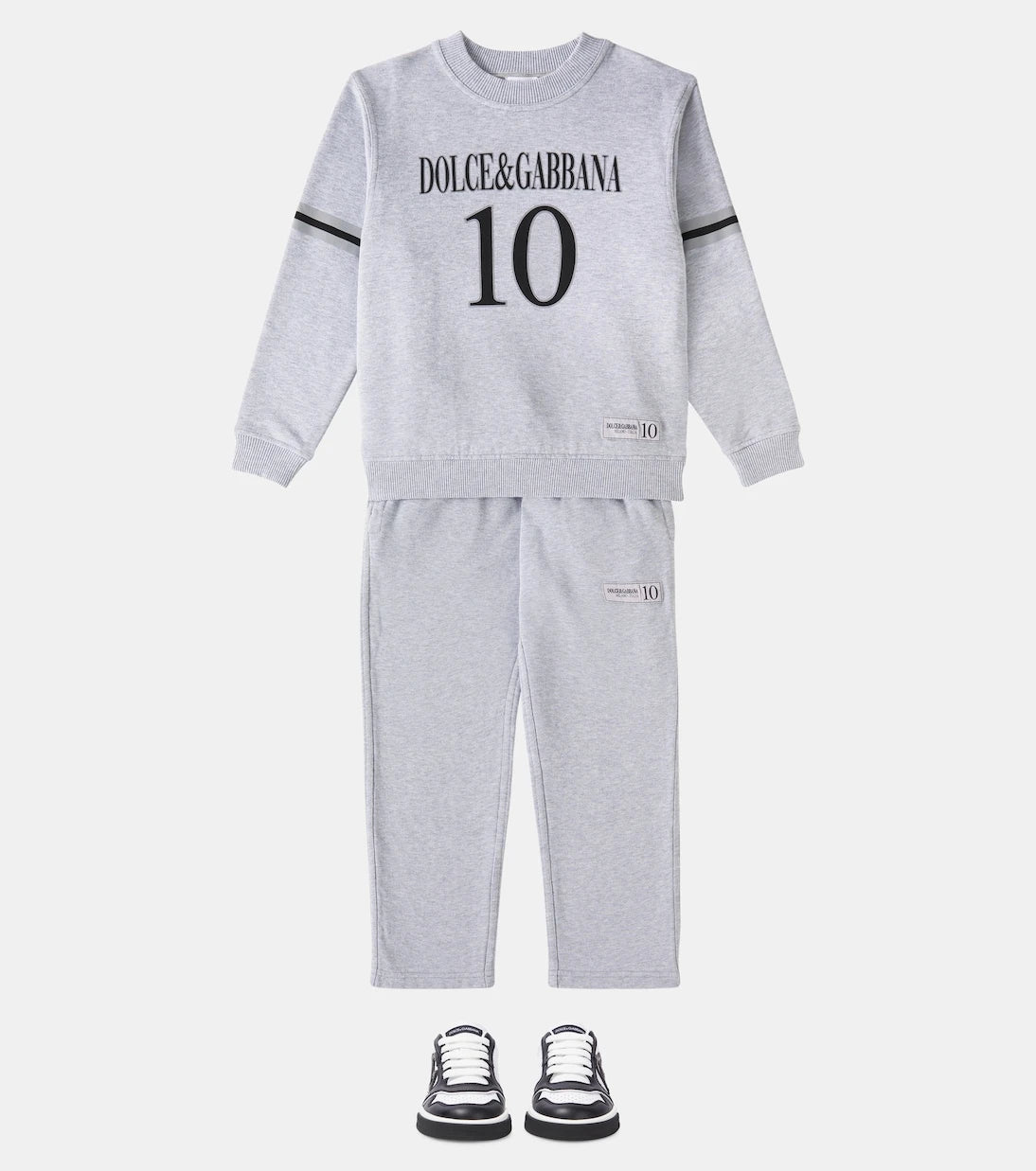Dolce&Gabbana Kids - أحذية رياضية جلدية