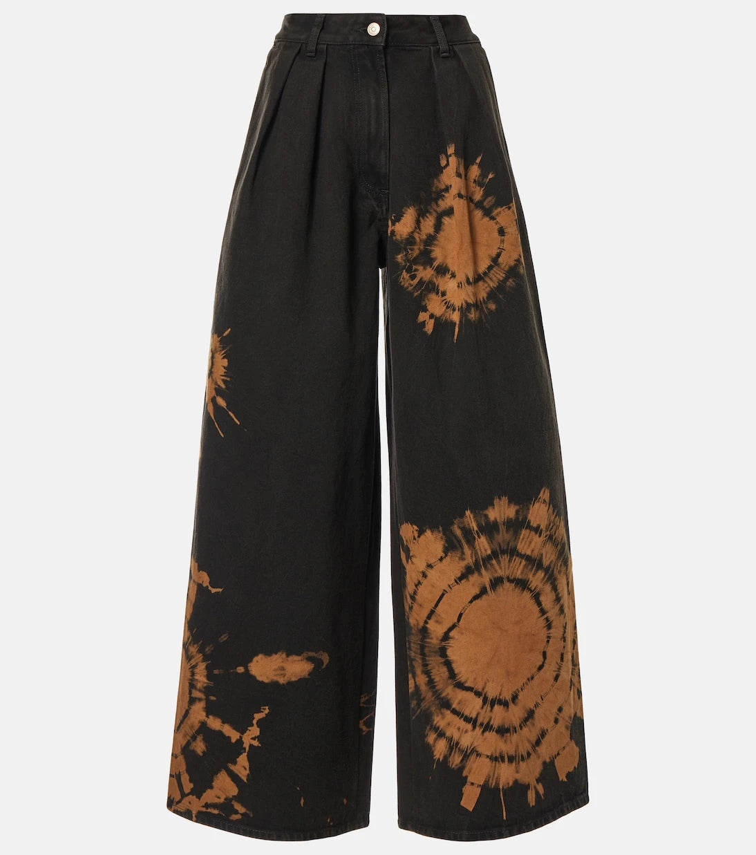 Alanui - Printed cotton wide-leg pants
