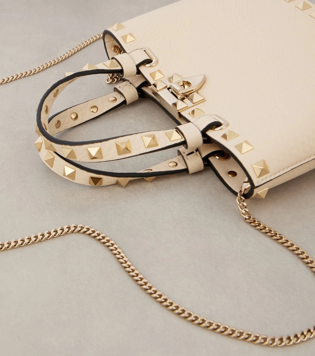 Valentino Garavani - Rockstud Mini leather tote bag