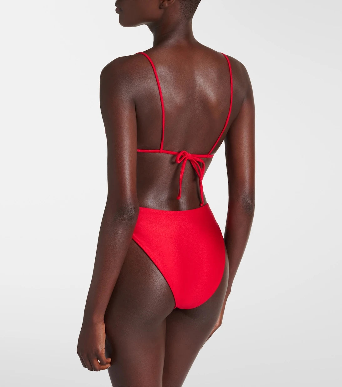 Jade Swim - سراويل سباحة سفلية بيكيني إنكلاين بخصر عالٍ
