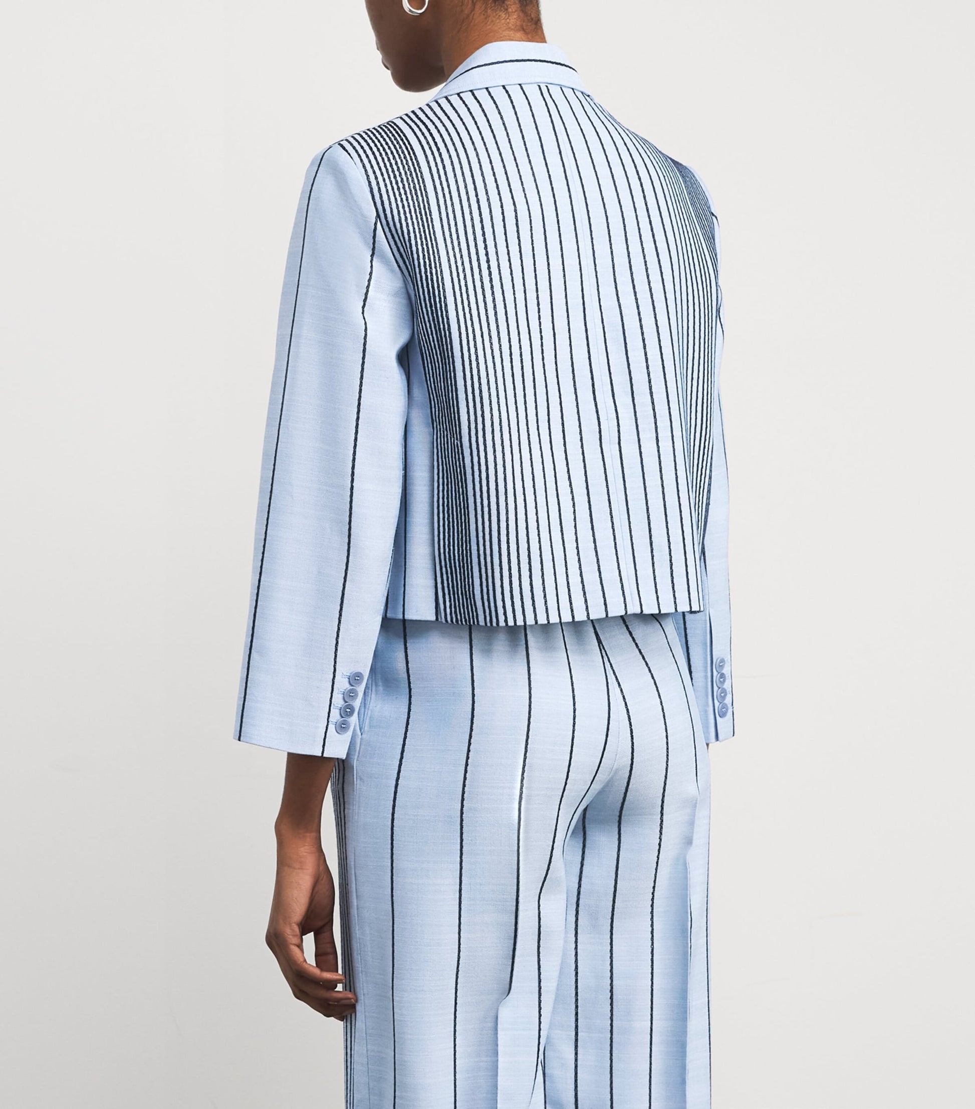 Embroidered Stripe Berlier Blazer