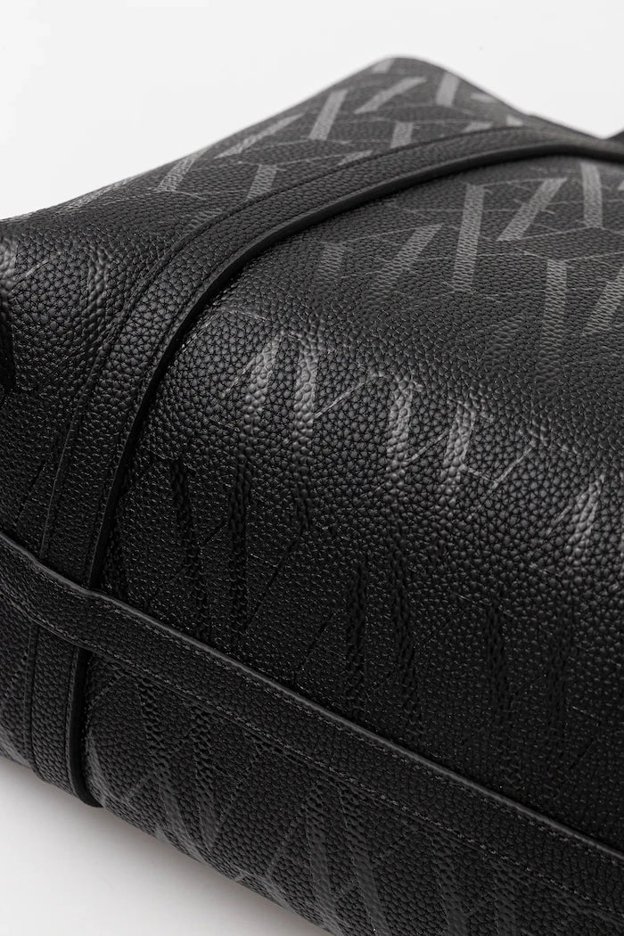 Armani Exchange suni deri kadın shopping çanta