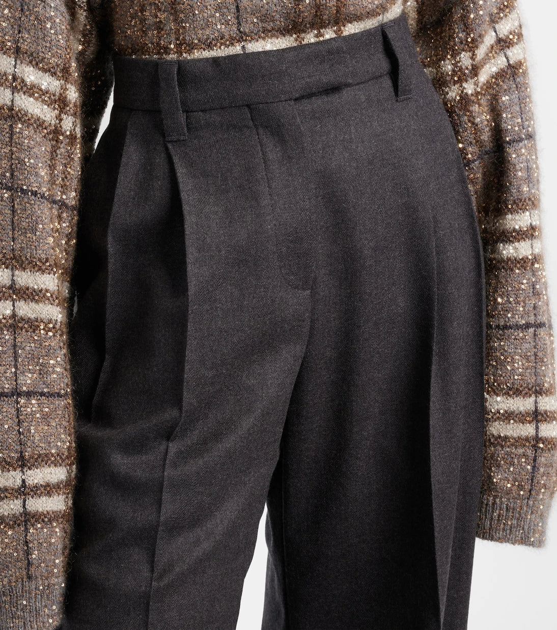 Brunello Cucinelli - Virgin wool wide-leg pants