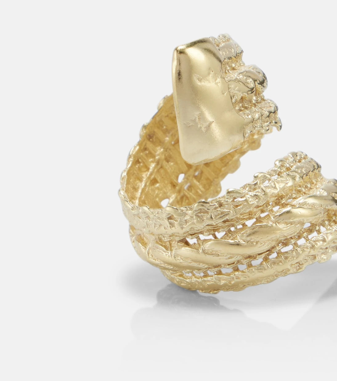 Ysso - Aella 24kt gold-plated ring