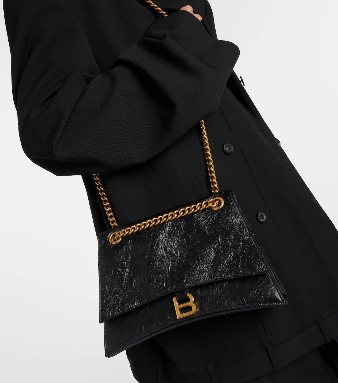 Balenciaga - Crush Medium leather shoulder bag