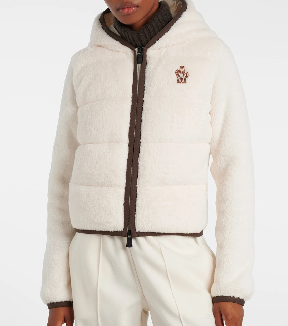 Moncler Grenoble - Hooded fleece down jacket
