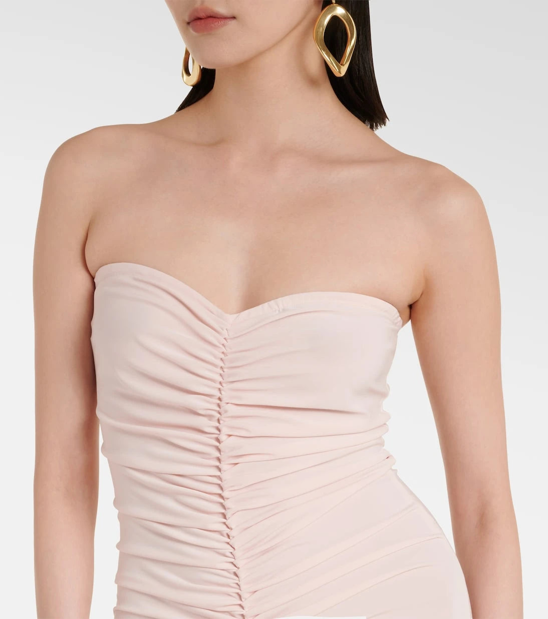 Norma Kamali - Ruched strapless gown