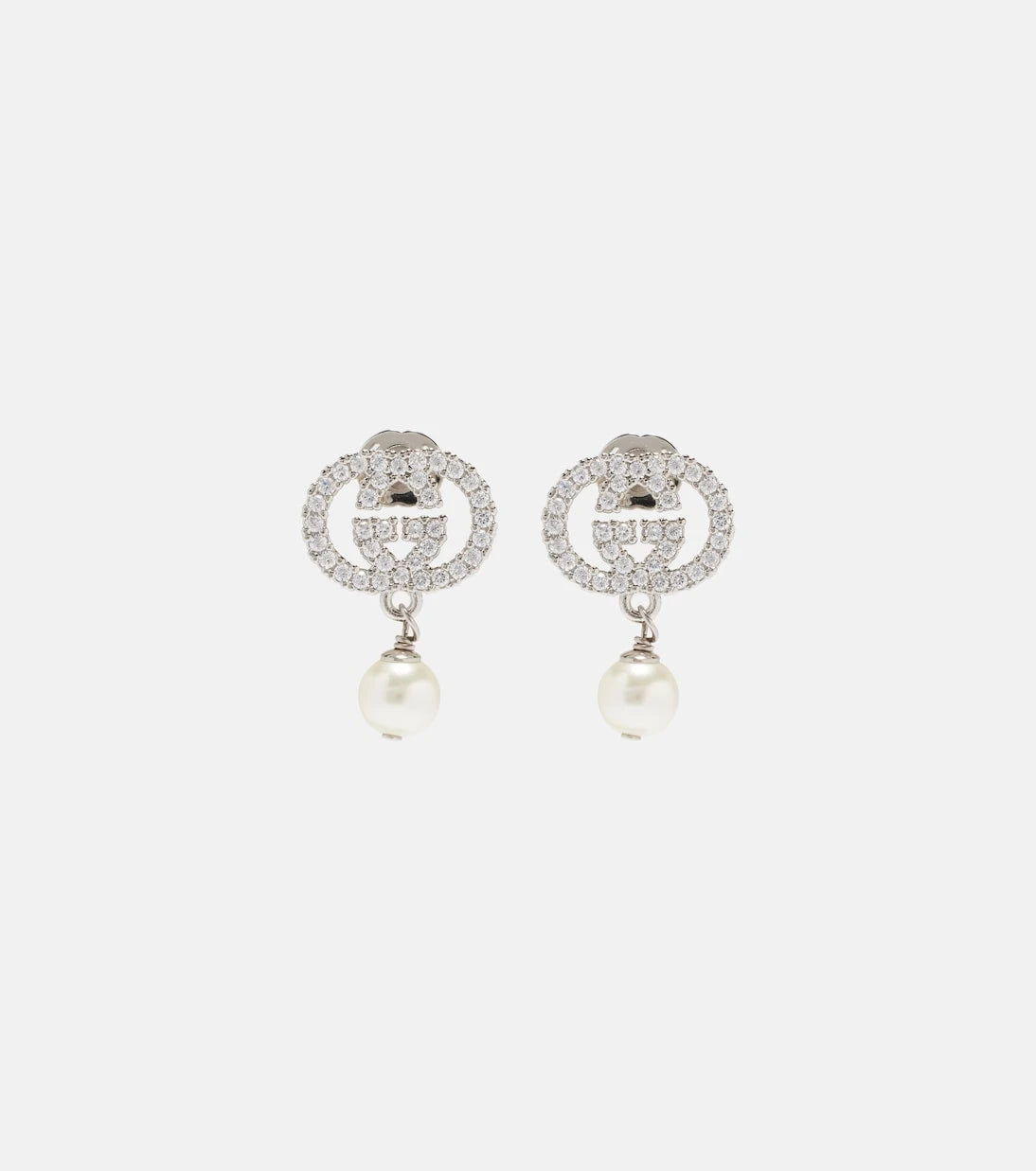 Gucci - Interlocking G embellished drop earrings