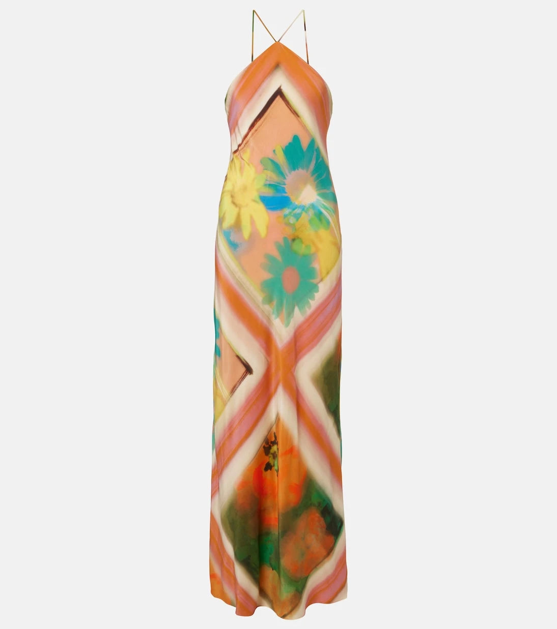 Staud - Cubism floral maxi dress