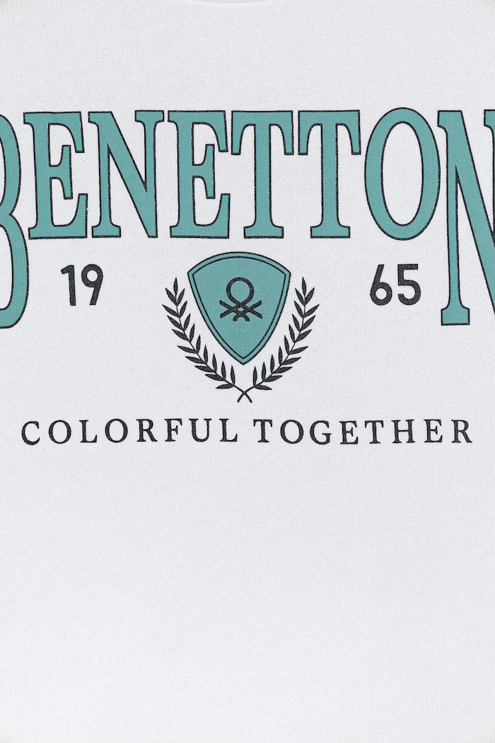 United Colors of Benetton çocuk pamuklu sweatshirt