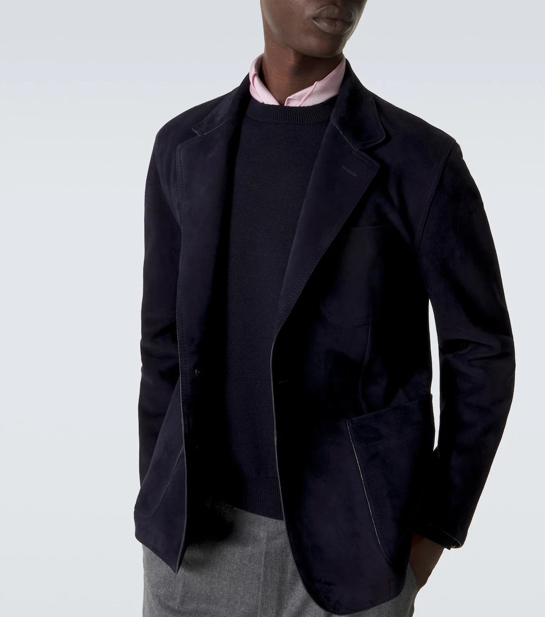 Ralph Lauren Purple Label - بليزر من الشامواه