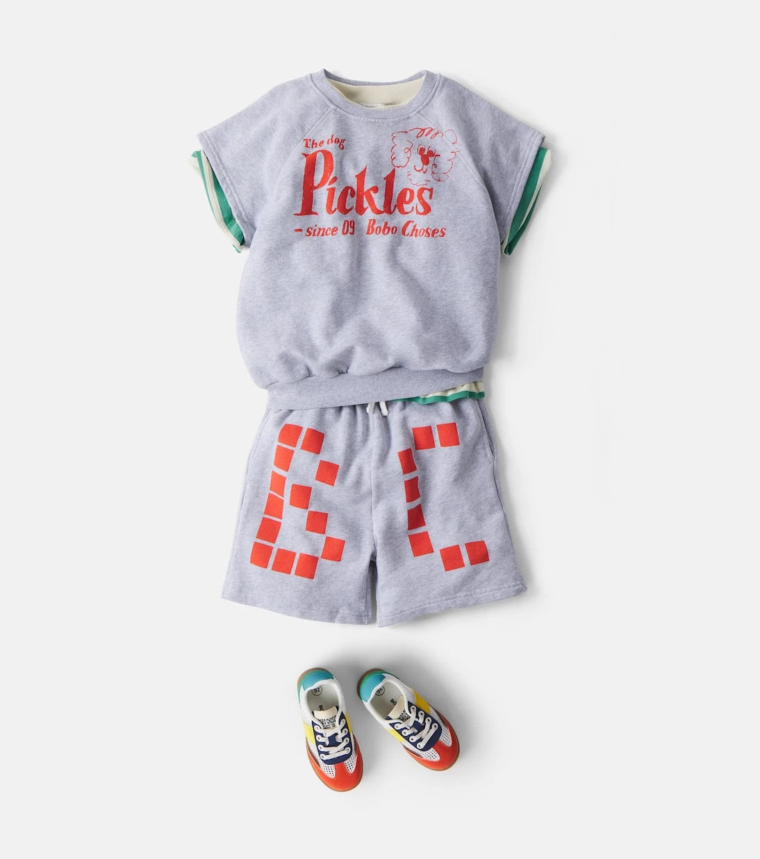 Bobo Choses - Logo cotton fleece shorts