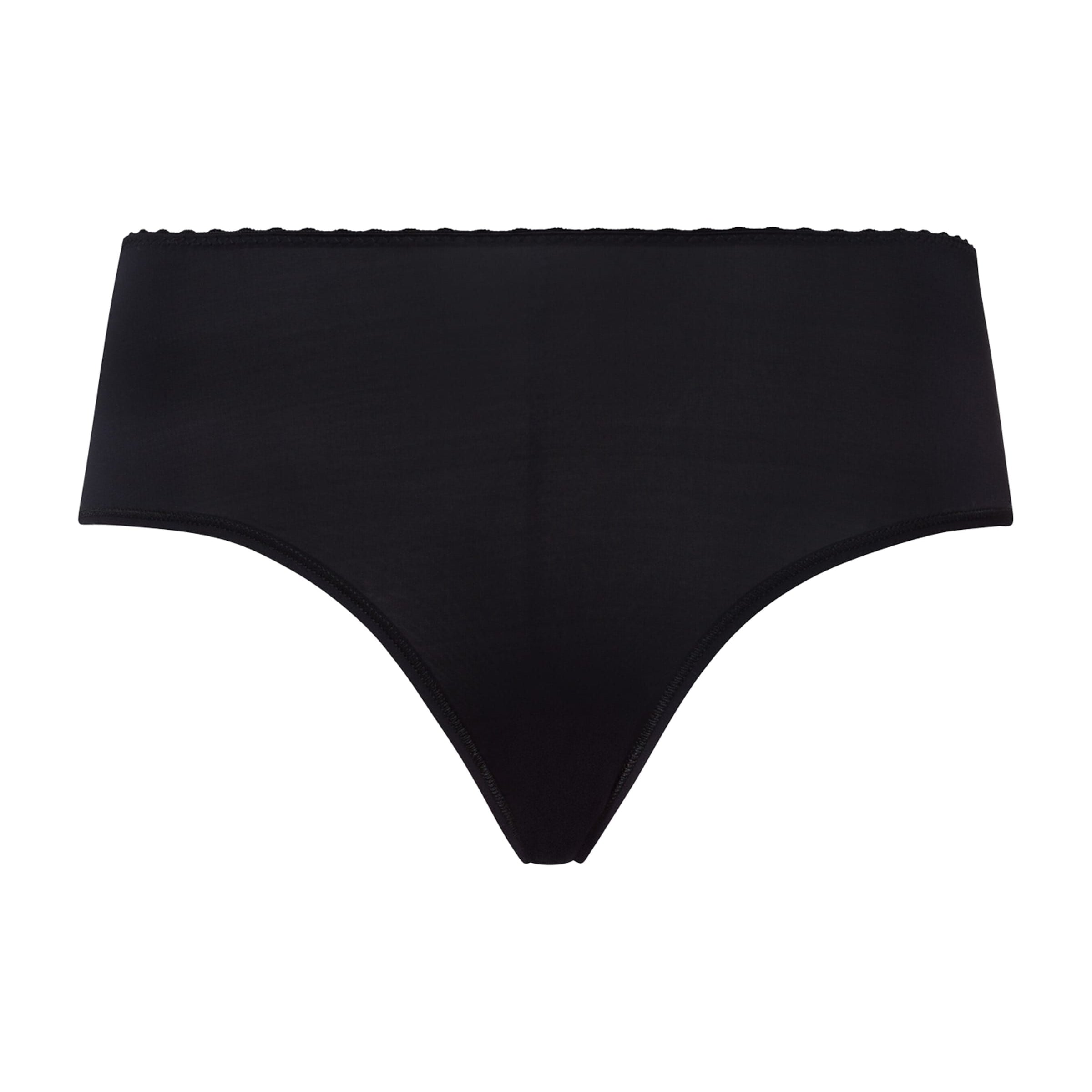 Hanro Black Satin Deluxe Midi Briefs