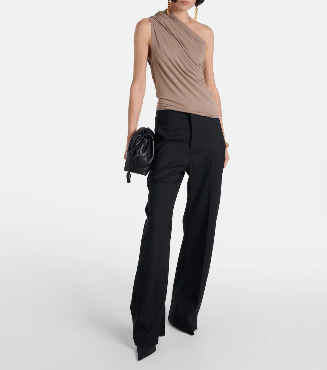 Entire Studios - Pillar one-shoulder cotton-blend top
