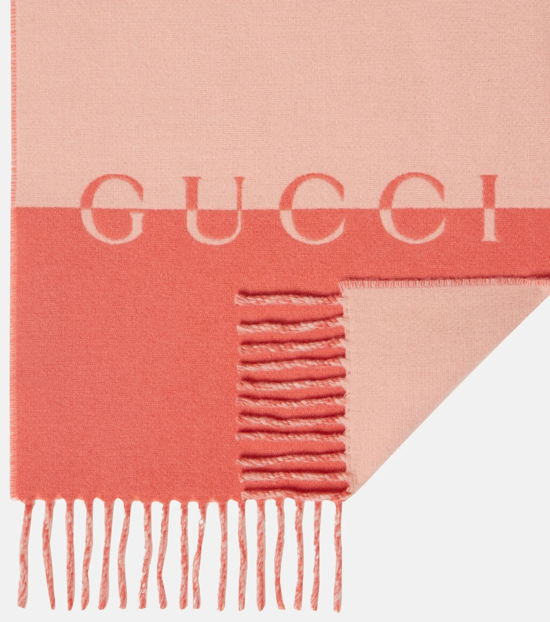Gucci - Logo wool and cashmere scarf