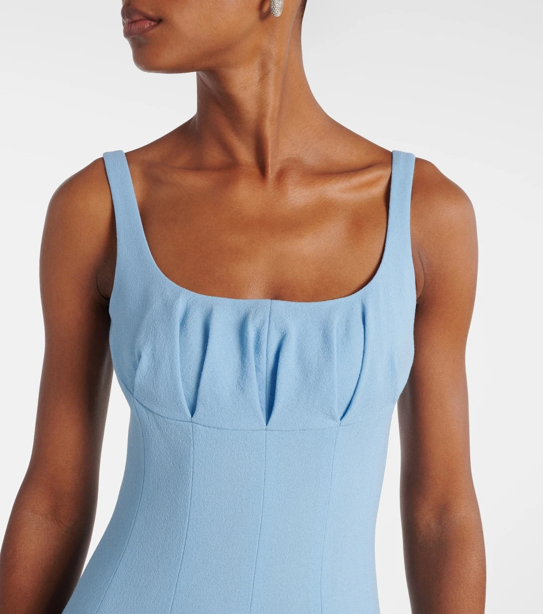 Emilia Wickstead - Collins pleated wool crêpe midi dress