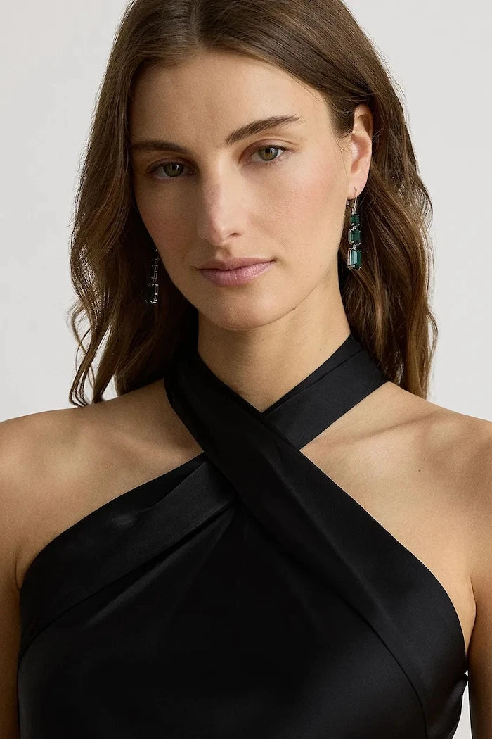 Lauren Ralph Lauren sırtı bağlamalı elbise