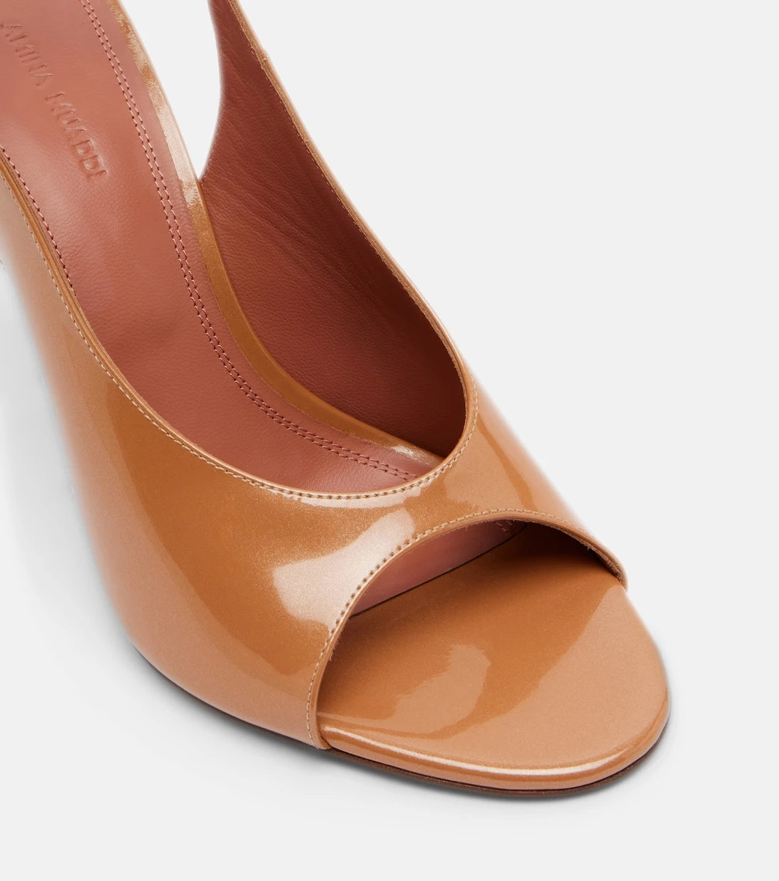 Amina Muaddi - Anok patent leather slingback sandals