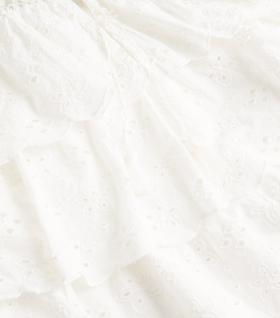 Ivory Cotton Broderie Caserta Top