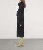 Valentino Black Virgin Wool-Cashmere Belted Coat